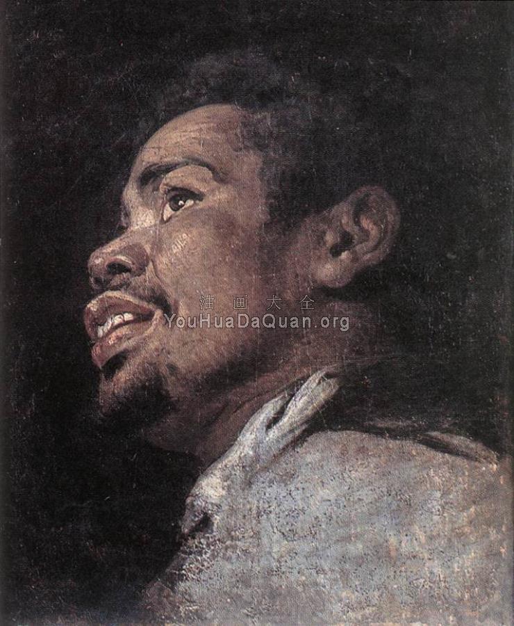 Head Study Of A Young Moor - 加斯帕德·德·克莱尔